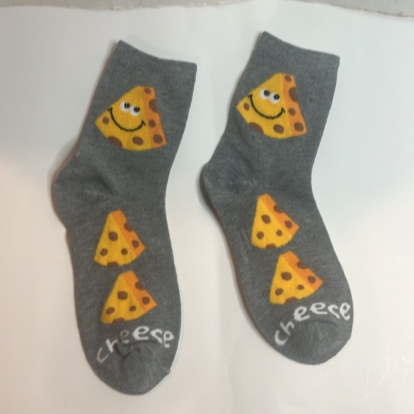 ❤️ Happy Cheese Socks Unisex NWT - Picture 5 of 5